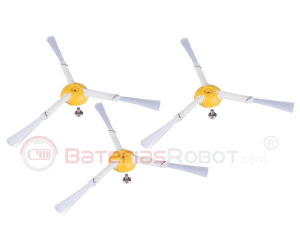 Pack 3 Cepillos laterales Roomba series 800 y 900. (Compatible iRobot)