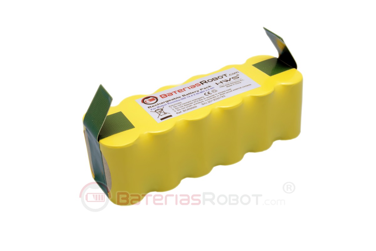 Reemplazo de batería Ni-MH para iRobot Roomba 500 600 700 800 785 14,4 V  4500 mAh (paquete doble)