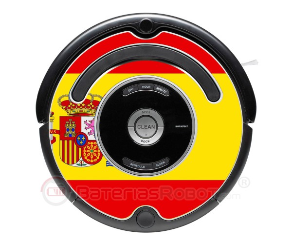 Flagge von Spanien. Aufkleber für Roomba