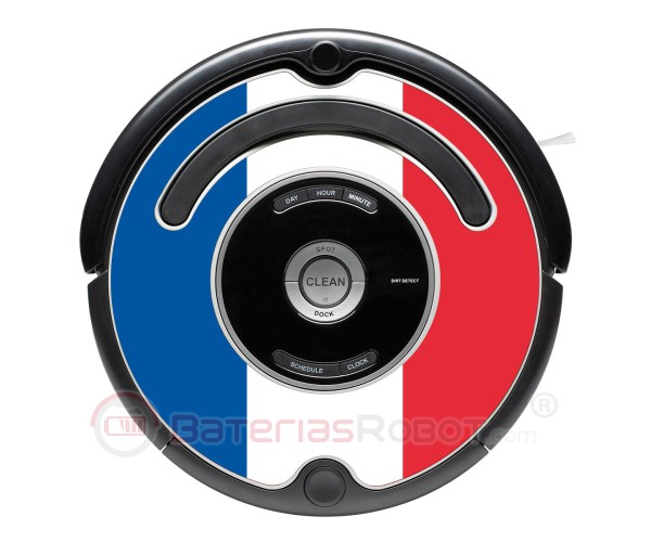 Drapeau de la France. Autocollant pour Roomba