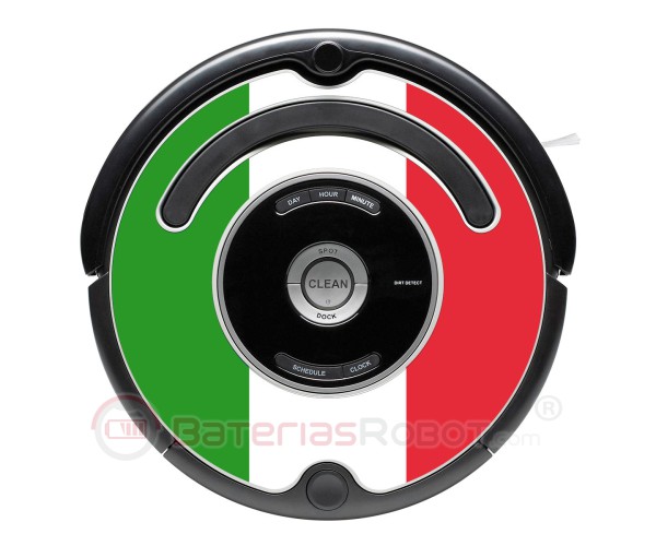 Drapeau de l'Italie. Autocollant pour Roomba