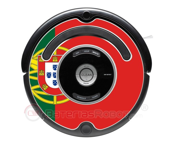 Flag of Portugal. Sticker for Roomba