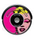 Pop-Art Marilyn. Dekorative Vinyl für Roomba