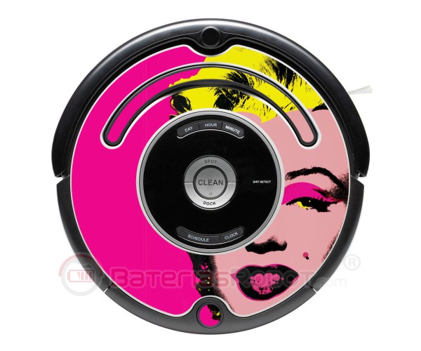 Pop-Art Marilyn. Dekorative Vinyl für Roomba