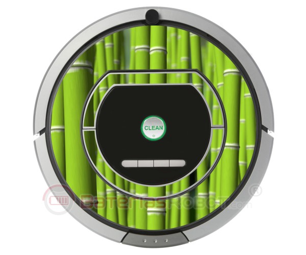 Bambú .Vinilo decorativo para Roomba iRobot - Serie 700.