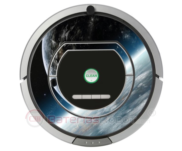 Space 2. Vinilo decorativo para Roomba iRobot - Serie 700.