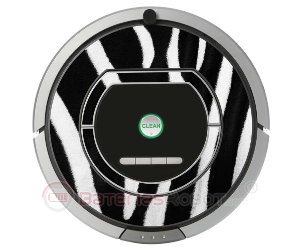 Zebra. Vinyl for Roomba - 700 Serie