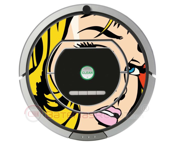 POP ART Mädchen Warhol. Vinyl für iRobot Roomba - Serie 700
