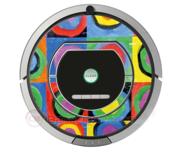Resumo de Kandinsky 2. Vinil para iRobot Roomba - Série 700